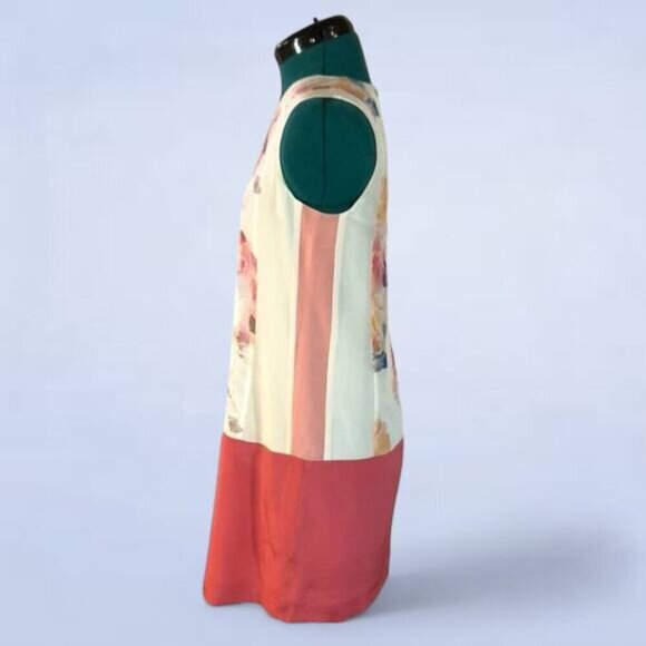 Rebecca Taylor Enchanted Gardens Silk Drop Waist Shift Dress - Size 2 - Picture 3 of 8